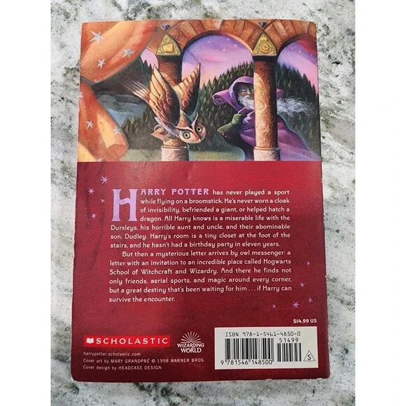 Harry Potter and the Sorcerer's Stone (Stenciled Edges) (Harry Potter, Book ... - Picture 3 of 5